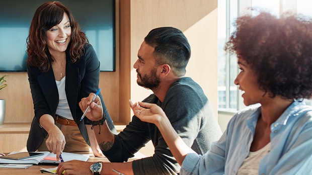 employees in an office